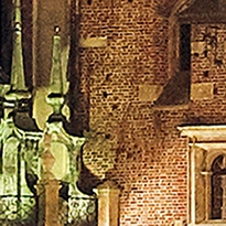 closeup picture of some of the details in Market Square in Cracow product