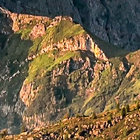 closeup picture of some of the details in Mountain Scenery in the Dolomites product