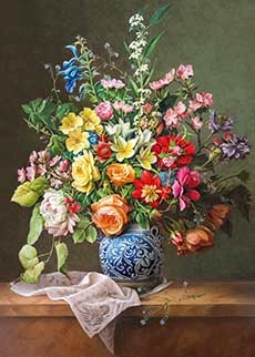 Picture depicting coloful bouquet of flowers