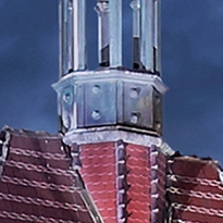 closeup picture of some of the details in Castle in Moszna product