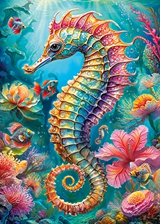 Enchanting seahorse